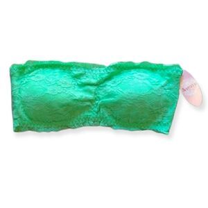 Floral Lace Bandeau Bralette Mint